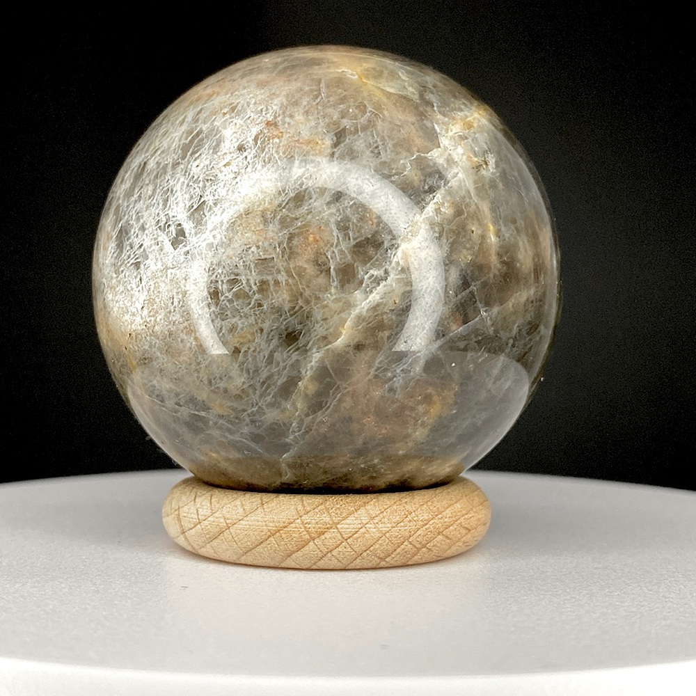 7. Black Moonstone Sphere